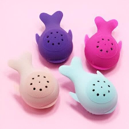 Facial Brush - Innovative Whale Silicone Cleaner Designed for Deep Cleansing and Gentle Exfoliation to Maintain Balanced, Bright and Healthy-Looking Skin (4 piece of the color shown)