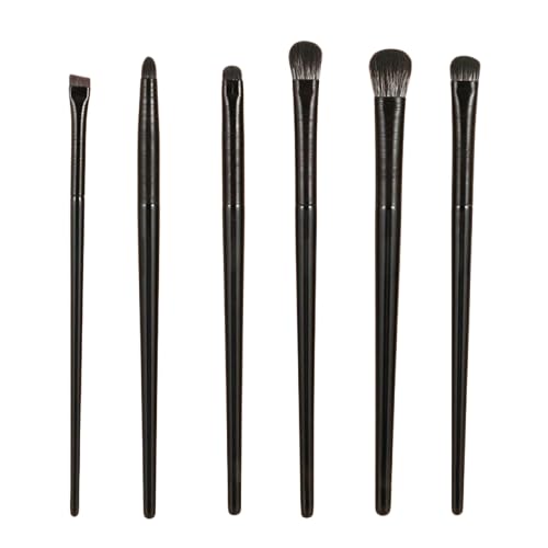 MySouqEg Store 6PCS Eyes Makeup Brushes Set Professional Soft Contouring Eyeshadow Eyeliner Eyebrow Brush Women Facial Beauty Cosmetic Tool