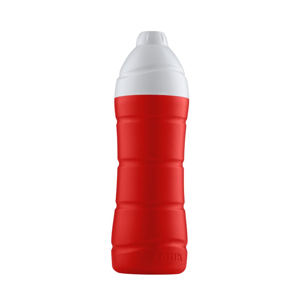 Tank Insulated Plastic Water Bottle 1.25L, Red, BPA Free
