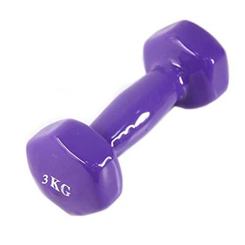 one year warranty_Dumbbell weights 3 kg - Purple