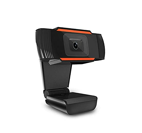 Kisonli HD-1080P Computer Webcam – Full HD 1080P USB Camera with Built-in Microphone for Laptop & Desktop - Black and Orange