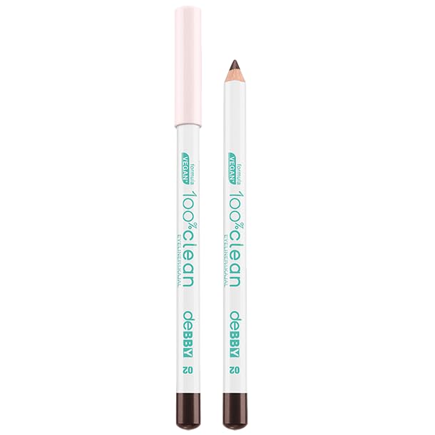 Debby 100% Clean Eyeliner and Kajal, 02 Brown