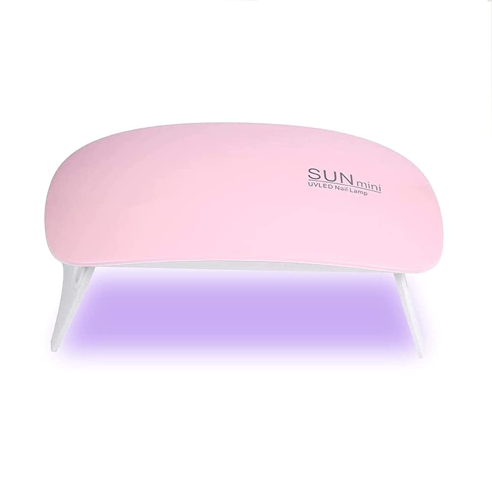 Mini Nail Lamp Usb UV Nail Dryer Gel Nail Polish Art Tool, 2 Colors SUN Mini Nail Dryer 6W UV Gel Polish Curing LED Lamp Portable Manicure Tool (02)