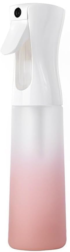 Un-breakable Continuous Water Mister Spray Bottle for Hair - Refillable Empty Plastic Ultra Fine Mist Spray Bottles for Plants, Hair styling, Misting, Cleaning & Skin Care (Random Color) 300ml