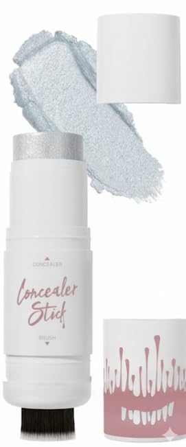 Contour Stick,Blush - Highlighter Stick,Facial Repair Bronzer Concealer - Shading - Cream Face Blush for Cheeks Lip Eye-01-LIGHT BLUE GREY