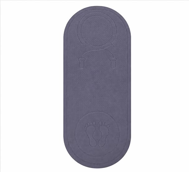 Curvy Yoga Mat 12mm Thick Non-Slip, High Density Exercise Mat for Yoga, Pilates & Home Workout, Comfortable Floor Training Mat with Curved Design