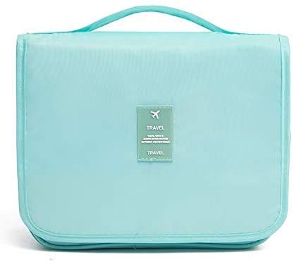ALCIONO Makeup Hand Bag Portable Multi Brush Holder Bag For Travel, Home| Cosmetic Organizer Detachable Pouch for Women and Girls - Light See Green