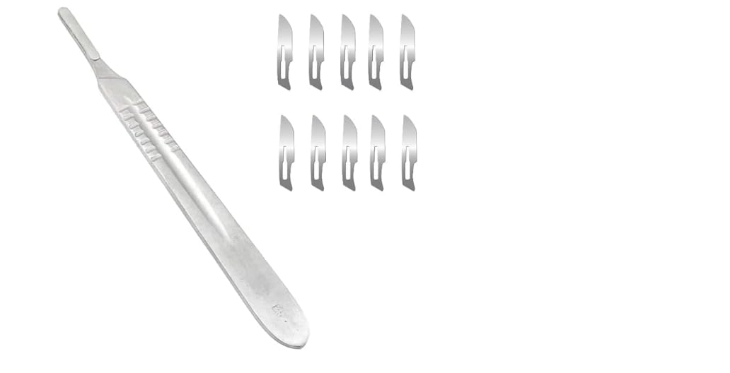 Carbon Steel Derma Planing Tool with 10 Paragon Blades