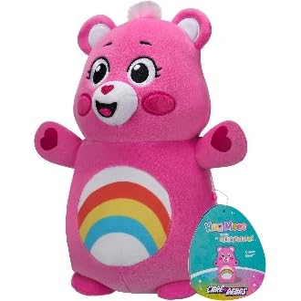 Jazwares - Squishmallows - HugMees Cartoon Animation: Care Bears - Cheer Bear (6 Inch) (SQCB00090)