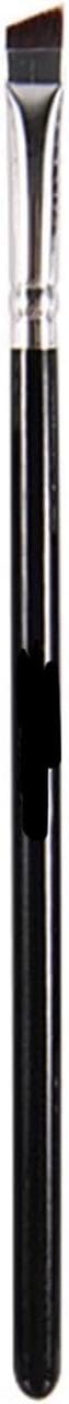 Ultra Thin Angled Precision Eyeliner Brush - Synthetic Bristles, Cruelty Free, Ergonomic Wooden Handle, Ideal for Gel Eyeliners and Liquids (Black)