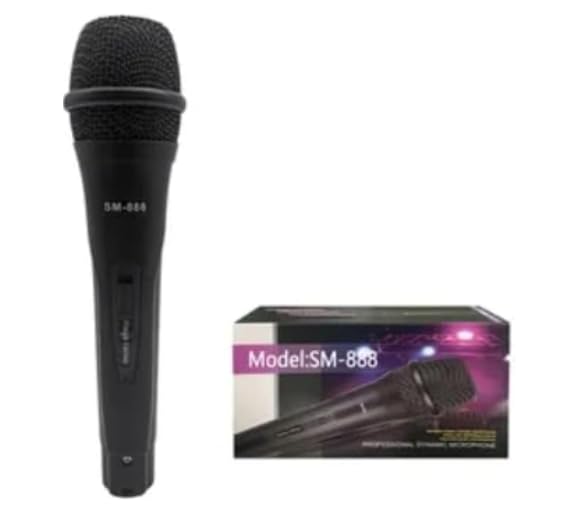 SM-888 Dynamic Microphone – High-Performance, Durable, Cardioid Pattern, Ideal for Live Performances, Public Speaking, and Karaoke
