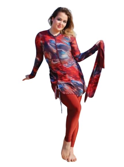 WL.09 Women's Burkini Swimsuit - Legitimate and Comfortable Design - Quick Dry Chlorine Resistant Material - Elegance and Modesty for Every Water Activity