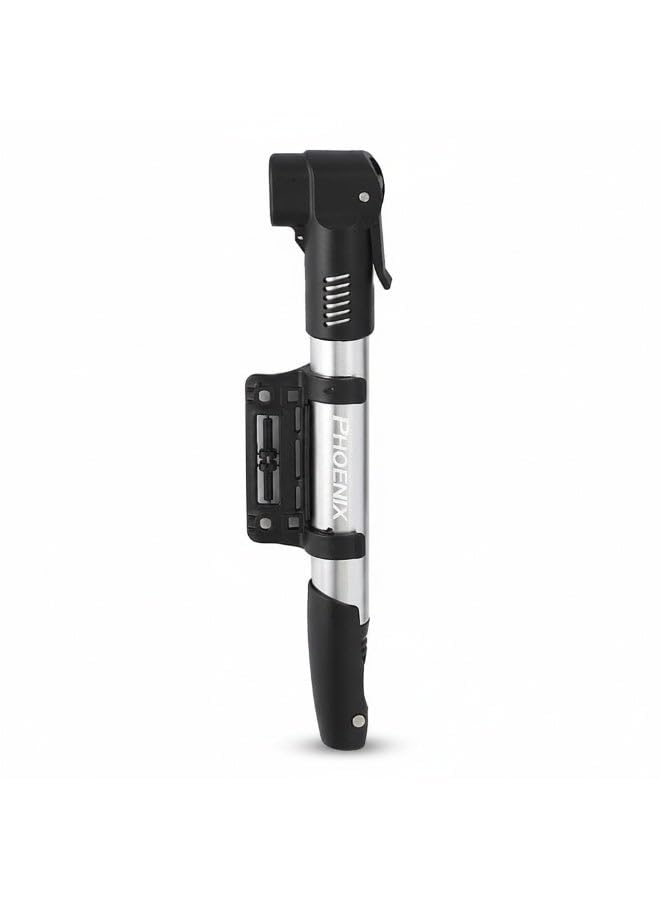 Phoenix Portable Bike Air Pump - High PressureI- Mini Cycle Pump with Presta and Schrader Valve Compatibility