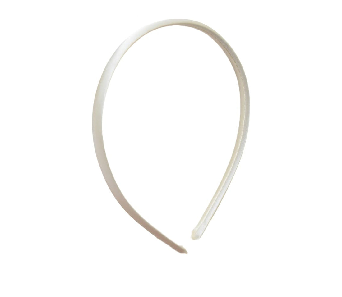 Daphne Satin Hair Band For Girls - Silver