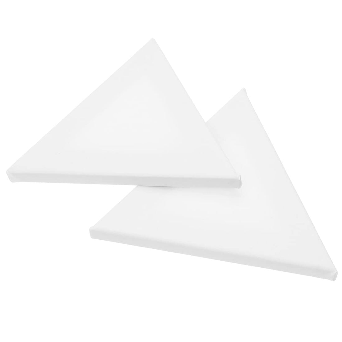 SEWACC 2Pcs Painting Canvas Panel Triangle Canvas Pulled Blejtram Boards 30Cm Cotton Primed Blank Canvas Frame For Students Artist Hobby Painters Beginner Painting