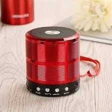 Mini Portable Music Speaker (WS-887) - Wireless Bluetooth Connection (5W) (Red)