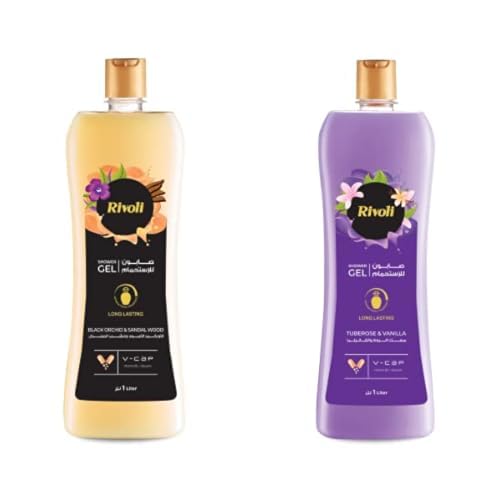 Rivoli Shower Gel Black 1Ltr and Rivoli Shower Gel Purple 1Ltr