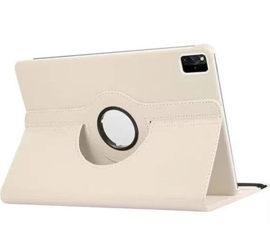 Fekra 360° Rotating Case for Xiaomi Redmi Pad SE 11 ”, Multi-Angle Stand, Anti-Slip, Slim Protection (White, Redmi Pad SE 11)