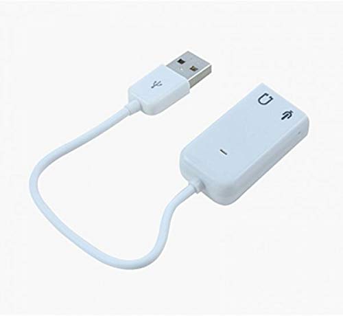 White USB Sound Adapter 7.1 Chanel