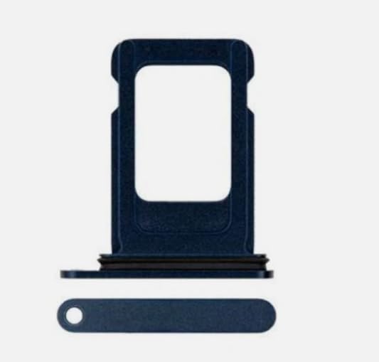Compatible with iPhone 12 Generic Replacement SIM Card Tray Line for iPhone 12 Generic Replacement (Blue)