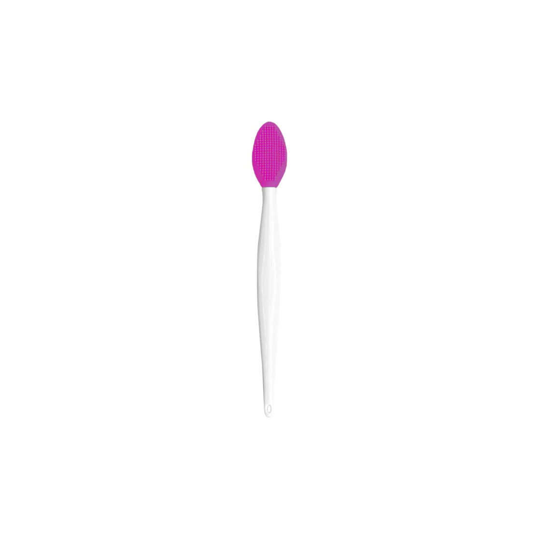 Hermania Multi-Use Silicone Lip Exfoliation Brush Dual-Side Wand for Lip & Nose Exfoliating Tool for Smooth Lips & Blackhead Cleansing (Fuchsia)