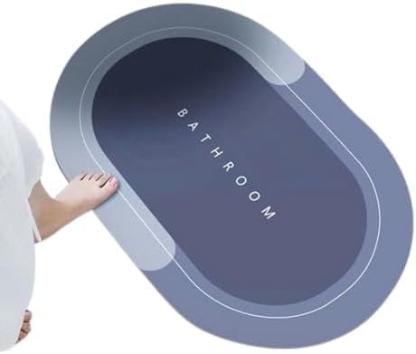 Homes Soft silicon Absorbent Bath Mat/Door Mat, Non-Slip Quick Drying and Water Absorbent Soaking Carpets, Kitchen and Home Entrance Door Mats (40x60cm)