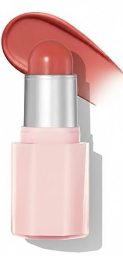 Cream Blush Stick, Multi-use Makeup Blush Stick for Cheeks Lips Eyes, Solid Moisturizer Makeup Natural Matte Finish Waterproof Long-Lasting (ROSE RITUAL)
