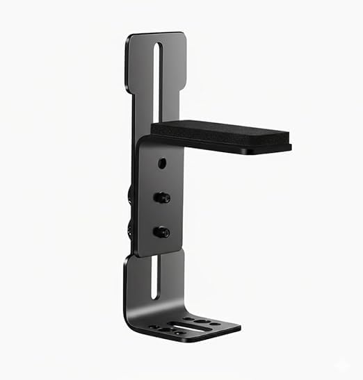 Adjustable Heavy-Duty GPU Holder and Graphics Card Bracket, Metal, White, PCIe Slot Mount, No-Screw Installation, compatible with NVIDIA/AMD, 6-96mm Width (Black)
