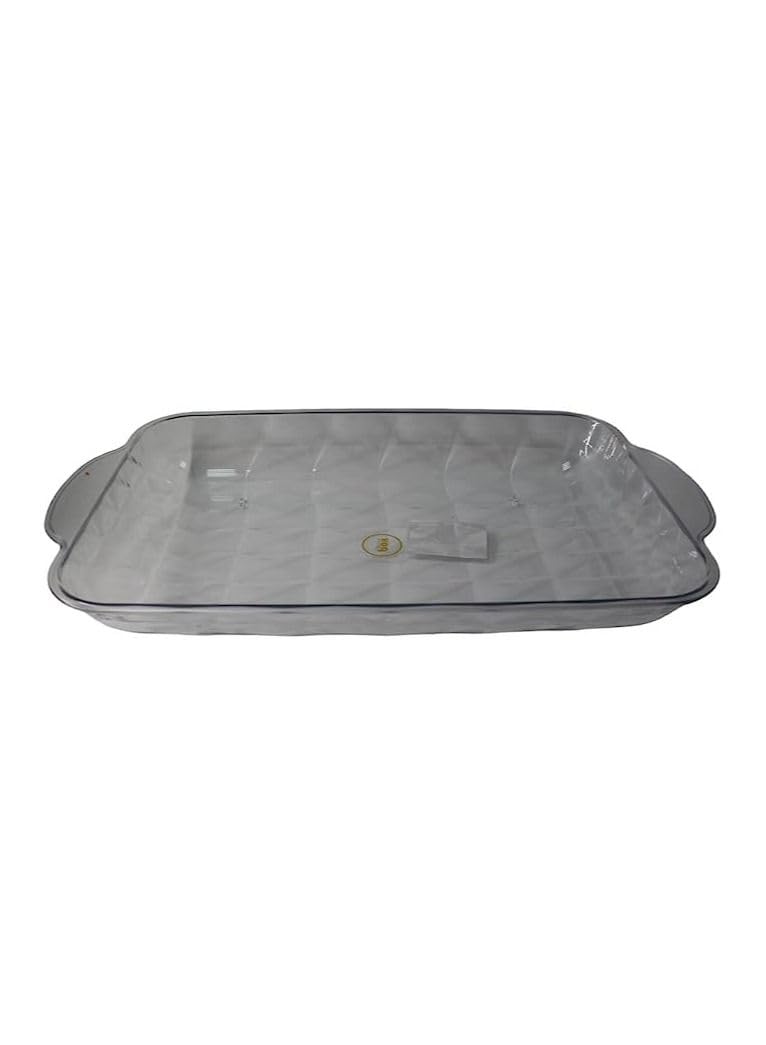 1 Pcs Rectangular Decorative Tray Cosmetic Storage Case, Acrylic Creative Multifunctional Plastic Food Storage Trays Food and Drink Trays, Storage Holder for Snack Food Dried Fruit