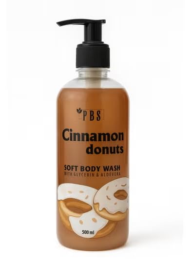 PBS Cinnamon Donuts Soft Body Wash – Moisturizing & Gentle Body Wash with Sweet Cinnamon Fragrance