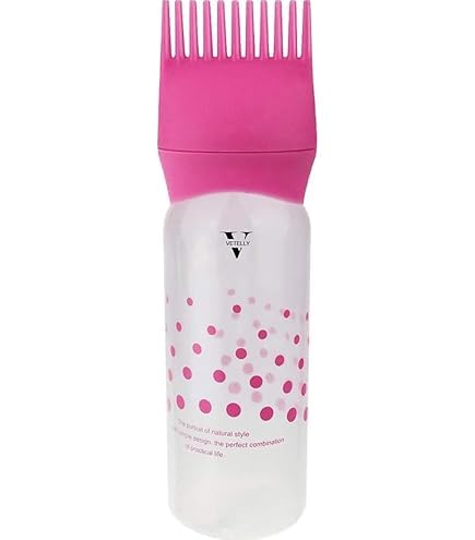 Hair Oil Dispenser Bottle - 160ml Lightweight Diffuser for Scalp Treatment and Hair Dye Applicator Essentials (1 Pack)