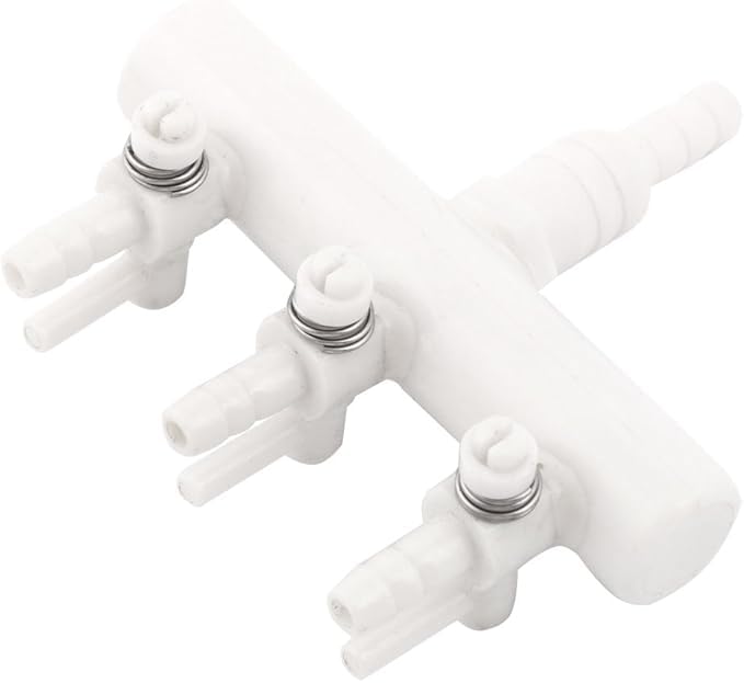 1 x Aquarium Plastic Air Flow Adjustment Diffuser Valve Pump 3 Way Air Flow Control Air Pump Valve for Dispenser Tube Split Lever