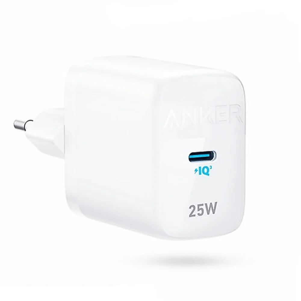 Anker 312 Charger 25 W Super Fast Charger Anker Ace Foldable PPS Fast Charger for Samsung Galaxy S23 Ultra/S23+/S23/S22 Ultra/S22+/S22/Note 20 Ultra/ (White)- 18 Months Warranty