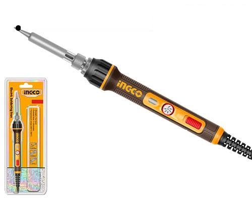 INGCO Electric Soldering Iron 90W with Adjustable Temperature, Ceramic Heating Core, Long Life Tips, Model SI01608