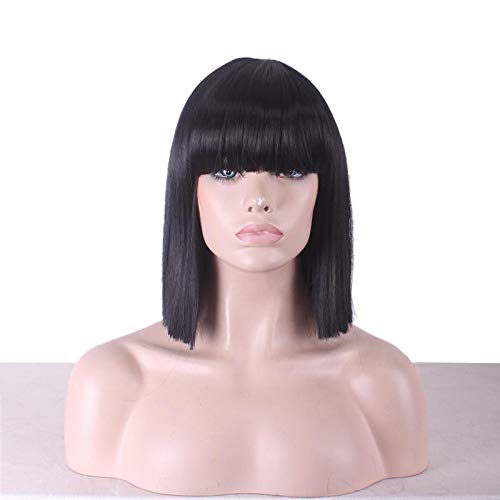 ECIF Cartoon Color Cospoay Wig Color Bobo Head Made Short Straight Hair 35Cm-40Cm
