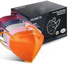 Individually wrapped, 5-layer, breathable and comfortable, efficient dust-proof masks (multi-color mask) 1 piece