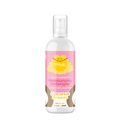 Lanalou Lightweight Moisturizing Detangler | Coconut Scented | All Hair Types | Hair Softner | No Knots & Frizz Control Spray | True By Lanalou | 250Ml