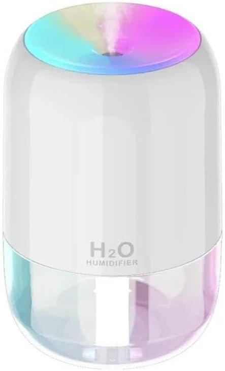 Mini USB Electric Humidifier 200ml Tank with 7 Assorted Colors LED Light