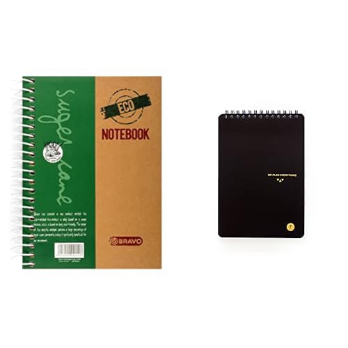 Bravo Stationery Bundle: Sasco Eco Notebook A5 + YM Sketch Designer Notebook B6 Lined