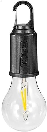 Rechargeable LED Tungsten Bulb Light Household Emergency Market Street Camping Tent Lamp