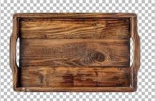 Hayah Wood - Wooden Tea Tray - صينية شاي خشب
