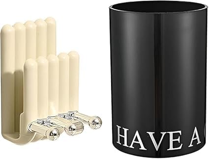 Modern Acrylic Toothbrush Holder with Mouthwash Cup Wall Mounted Bathroom Storage Rack Organizer for Brushes and Toothpaste Sleek Elegant Design White