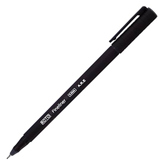 Roto Fineliner Fountain Pen - Black - Fine Point 0.4 mm