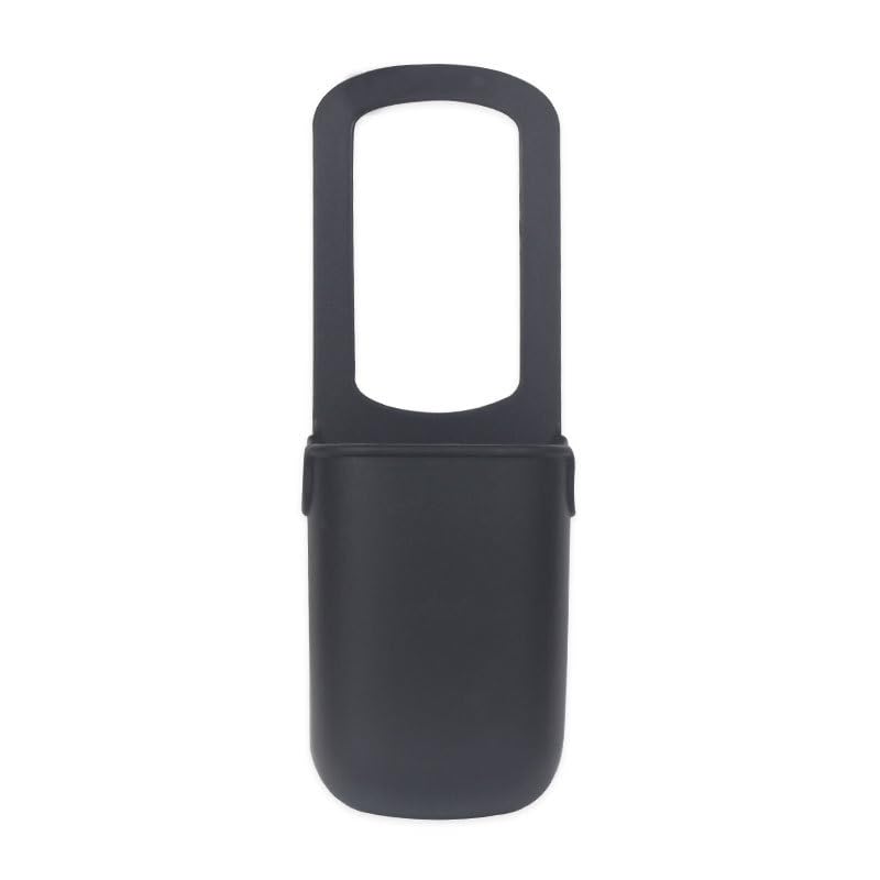 fashion mania Silicone Drink Holder Suitable for Strollers, Wheelchairs, Walkers, Scooters and Baby Bottle Holders (Black)