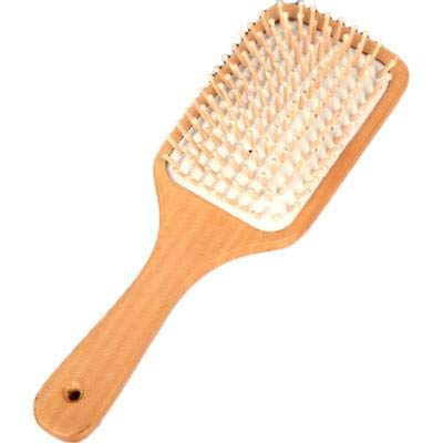 1PCS One Colors Hair Care Wooden Spa Massage Comb Wooden Paddle Pointed Handle Teeth Hair Brush Antistatic Cushion Comb_ with two years guarantee of satisfaction and quality