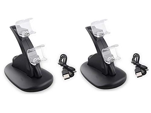 Two pack PS4 Dual Handel Charger with Holder Base