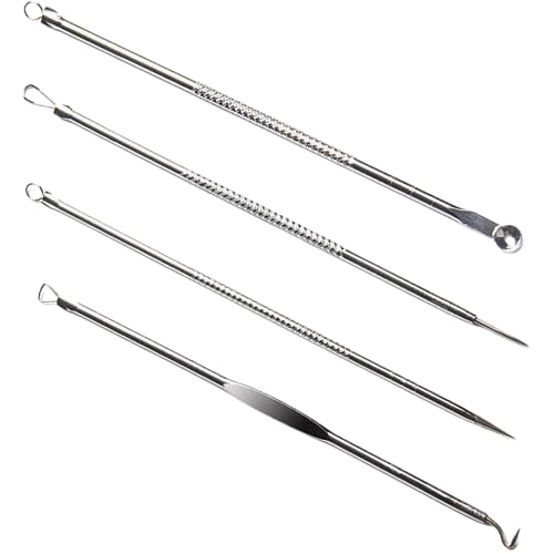 MySouqEg - Store (4 pcs) Acne Needle Set, Treatment for Blackhead, Pimple, and Whitehead Removal, Acne Tool, Stainless Steel