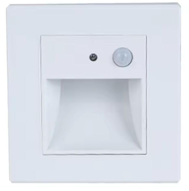 LED Motion Sensor Wall Light – Waterproof Outdoor & Indoor Step Light, Auto On/Off Night Light for Stairs, Hallway, Garage, Garden, Patio – Dusk to Dawn, Energy-Efficient, White