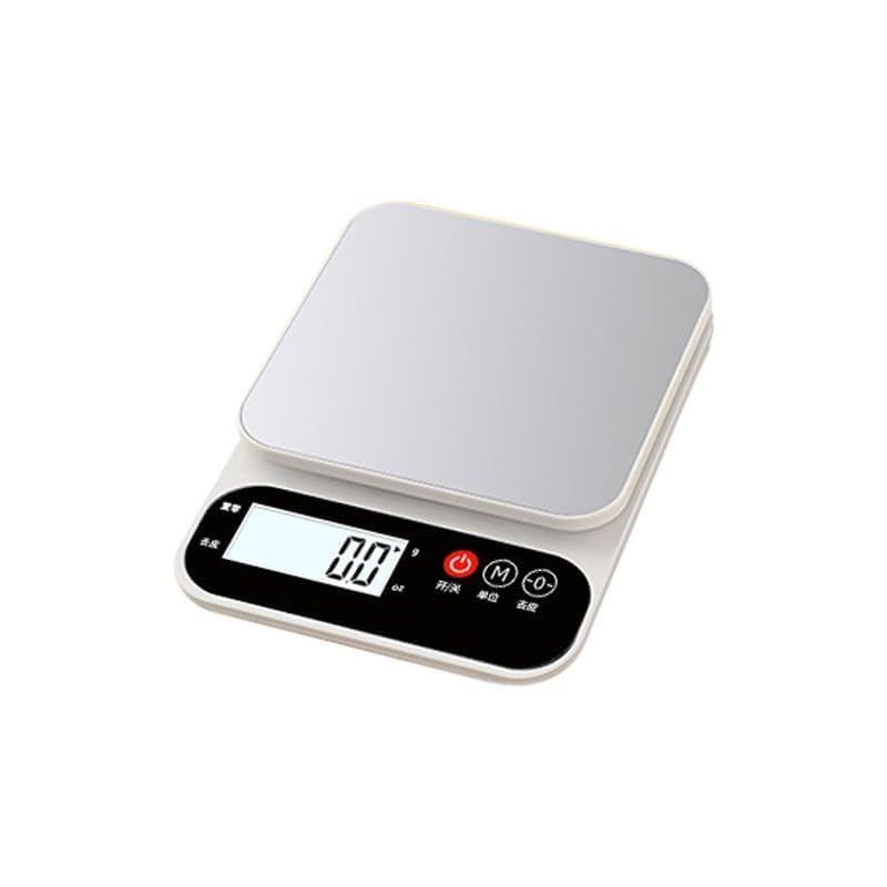 Accurate Digital Scale with Backlit LCD Display – High Precision Electronic Weighing Scale – Easy to Use Personal Clinic Kitchen (Silver 10G TO 10kg)