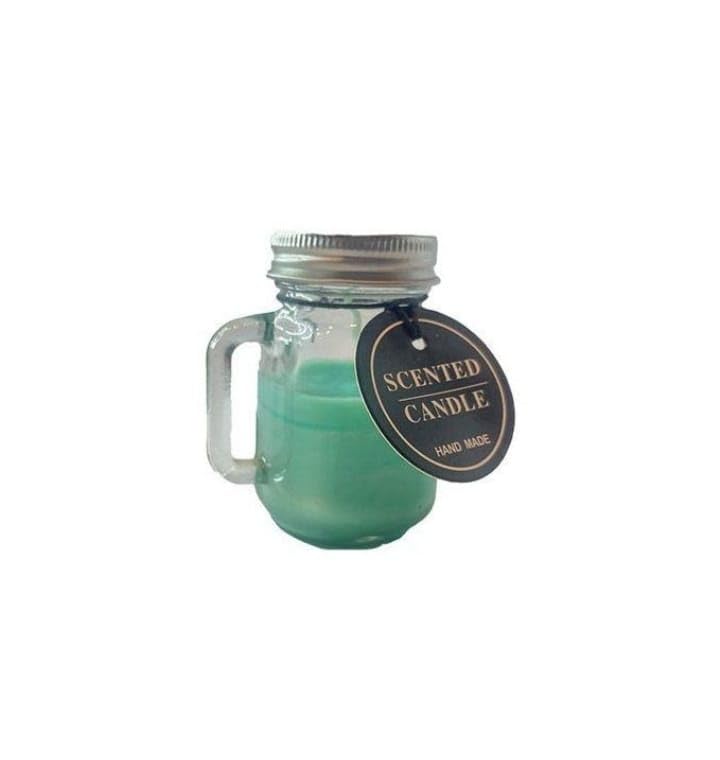 Tealight Candles (Glass Cup Candle with Small Lid Jasmine Green)